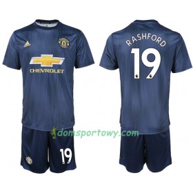 Koszulka Manchester United RASHFORD 19 Dziecięcy Trzeci Koszulki Piłkarskie 2018-2019 Krótki Rękaw